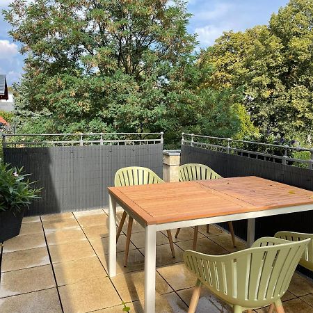 Helle Terrassenwohnung in Traumlage von Dresden Exterior foto